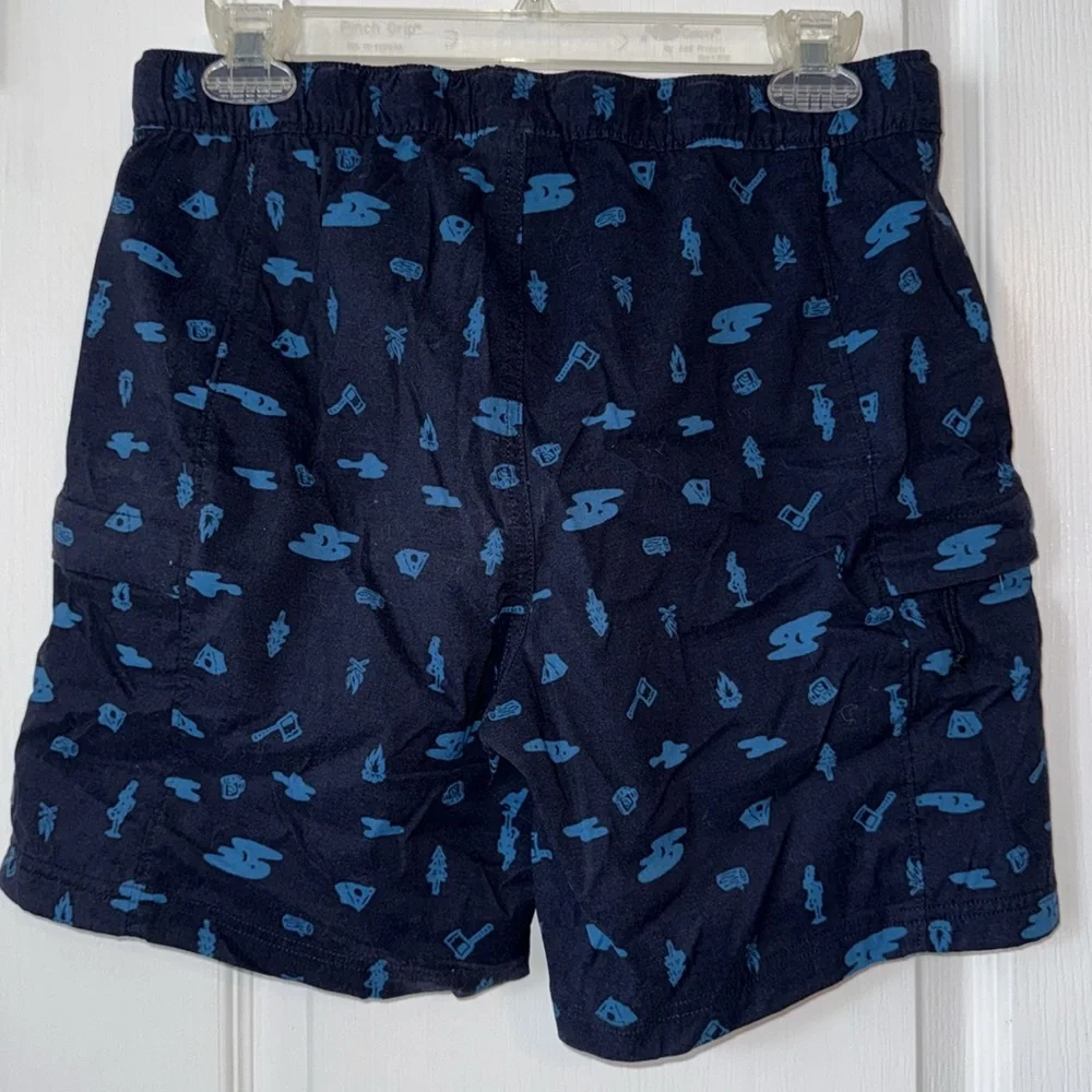 The North Face Class V Belted Shorts Blue Print Size S